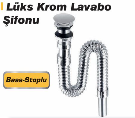 DMAX DMX8349 LÜKS KROM LAVABO SIFONU
